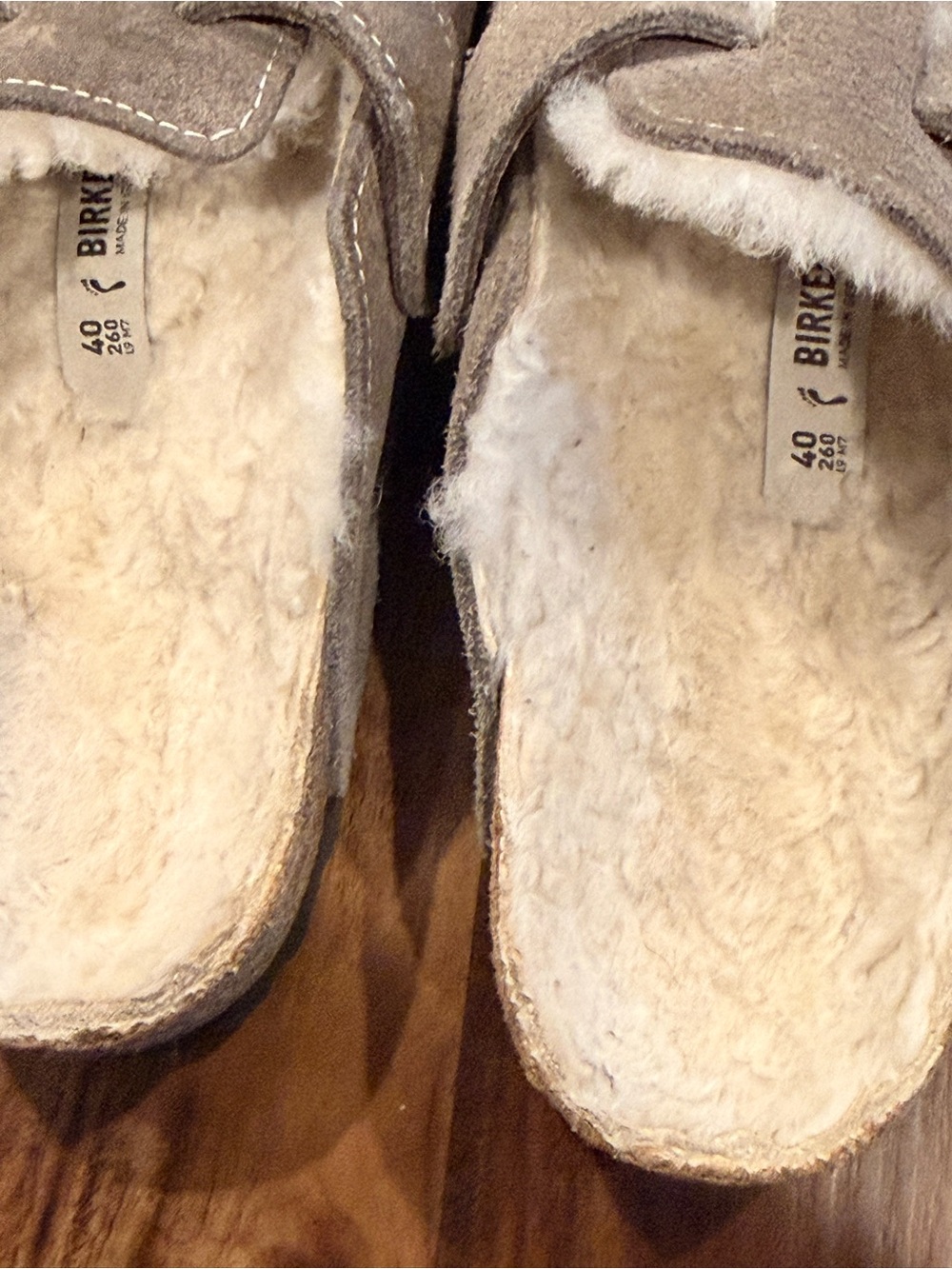 Birkenstock Boston Shearling  Gray Sz EU 40 M-7.5/W-9 - Picture 8 of 8